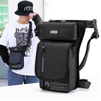 

Top Quality Nylon Men Leg Bag Waterproof Motorcycle Riding Leg Drop Bags Casual Man Waist Bag Fanny Pack Male Hip Bum Bags Purse