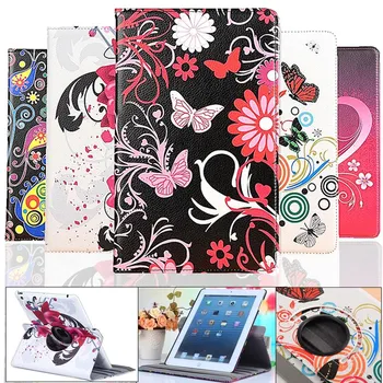 

Cover for Apple iPad Air 1 Air 2 PU Leather Tablets Cases for Ipad 2017 9.7" 2018 ipad 5 6th Smart Cover+ Screen Protector+ pen
