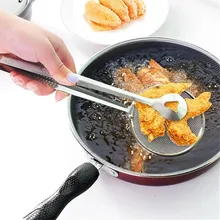 

Kitchen Accessories Multifunctional Stainless Steel Sieve Spoon Fried Food Oil Filte Clip Handheld Strainer Basket Kitchen Tools