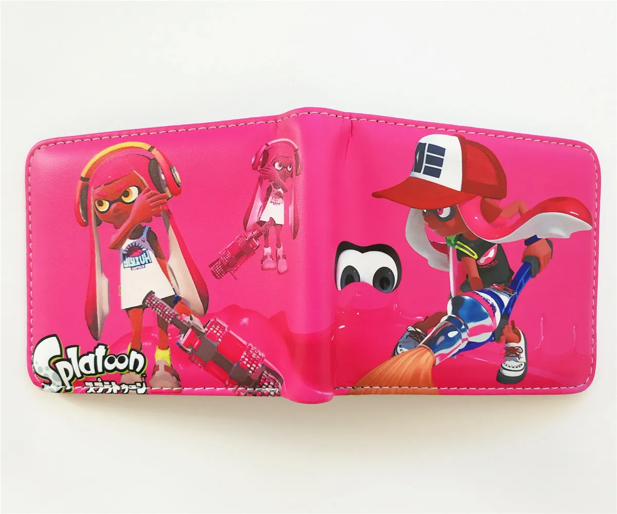 Nintendo Game Splatoon 2 Мужской Женский кошелек из искусственной кожи на молнии портмоне унисекс кошельки ID/кредитный держатель для карт