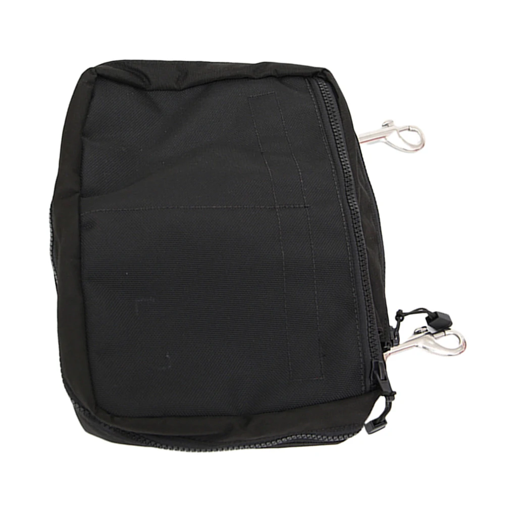 Scuba Diving Gear Pouch Dive Reel SMB Pocket Zipper Bag Flash Light Holder