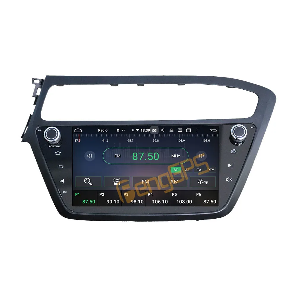 For Hyundai I20 2018 2019 Android Car Radio Stereo Multimedia Player 2 Din Autoradio GPS Navigation PX6 Unit Screen Display