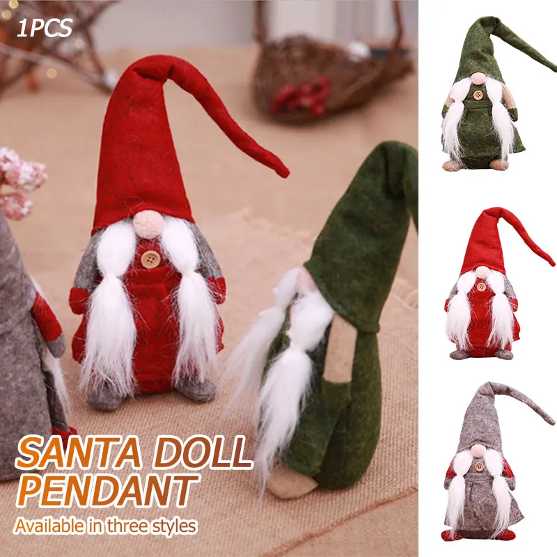 

Elf Santa Decoration Cloth Art Xmas Santa Claus Doll Christmas Toy Party Goods Dinner Gift