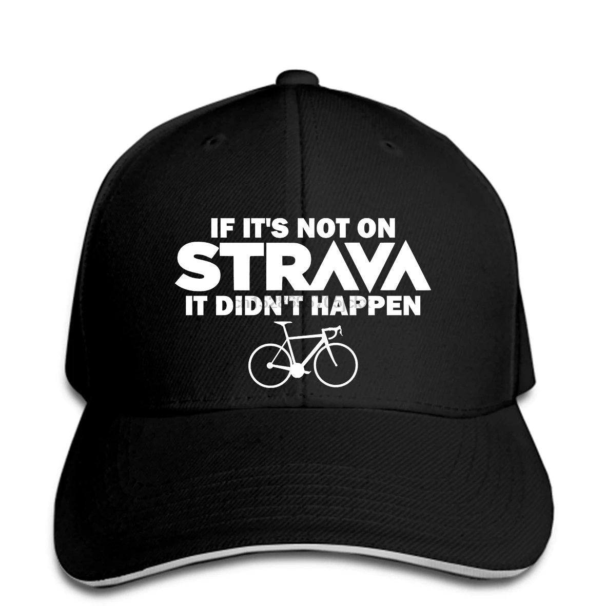 Если его нет на STRAVA, это не происходит бейсбольная кепка Забавный Циклер snapback шляпа