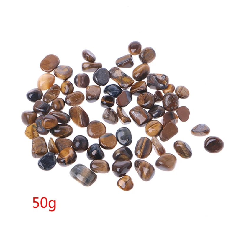 50 г натуральный камень тигровый глаз мини рок чипы образцы аквариума посадочный