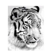 Тигр животные Сделай Сам Картина маслом по номерам для взрослых холст настенные картины Рисование окраска по номерам Современный домашний декор