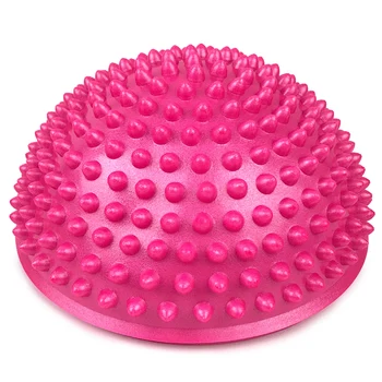 

Inflatable half ball Yoga Foot Massage Ball 16CM Massage Balance Pods Body Rolling Foot Wake Spiky Point for Gym Fitness Pilates