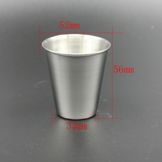 Vodka Cup 304 PU holster Russia Stainless Steel Mini Wine Tumbler Portable Personalized 4pcs 30ml/75ml/170ml Shot Glass Set 70 ml