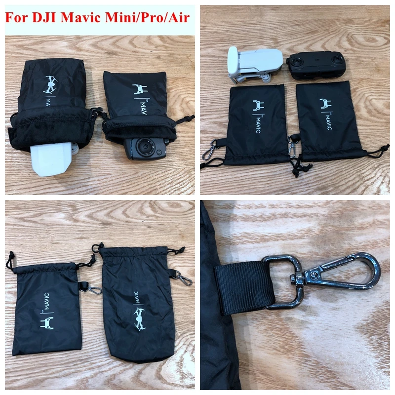 Promo OMP Mavic Mini Drone Remote Controll Storage Soft Bag Protective Case Waterproof Sleeve Hook Storing Bag for DJI Mavic Mini Pro Air 