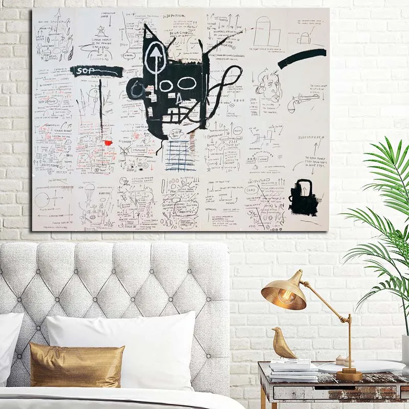 The Notebooks By Jean Michel Canvas Painting Print Living Room Home Decor Modern Wall Art Oil Poster Salon Pictures HD | Дом и сад