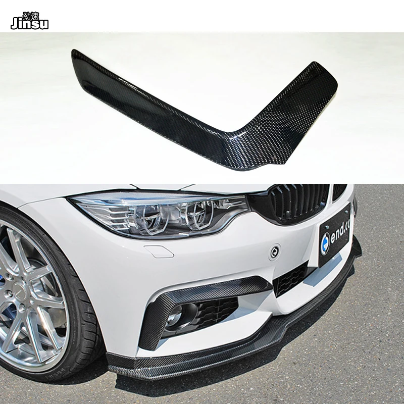 Carbon Fiber BMW F32 F33 F36 M Tech M Sport Front Bumper Lip Spoiler 430i