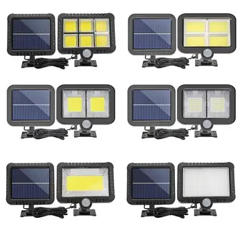 

Cob Solar power LED PIR Motion Sensor Lamp Outdoor Waterproof Path Street Garden Flood Wall Light security solar lamp