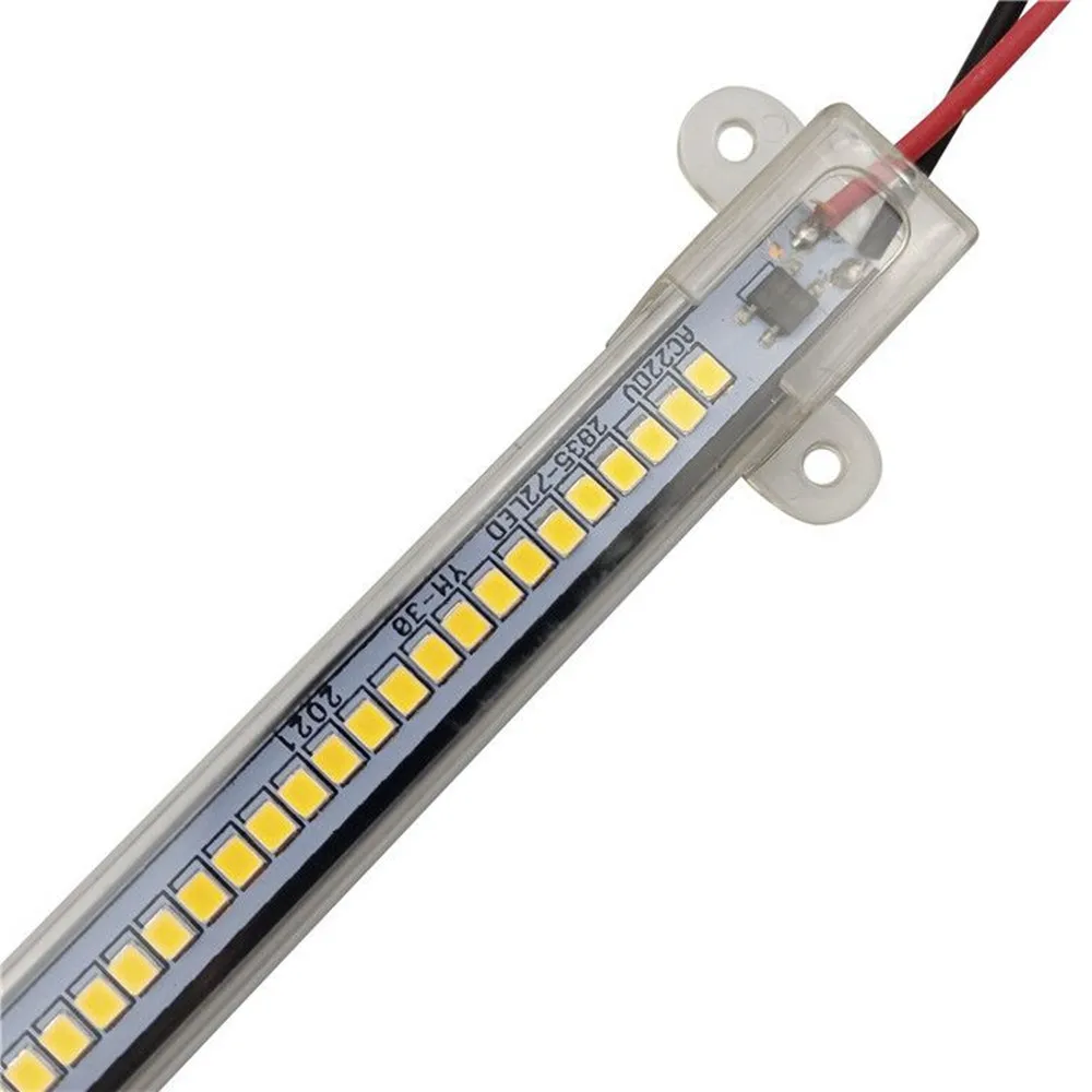 5pcs DC 12V 24V AC 220V SMD 2835 5630 LED Hard Rigid Strip Bar Tube Light Aluminium Shell For Home Kitchen Cabinet Wall Decor