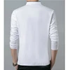Camiseta de manga larga para hombre, camisa básica lisa con soporte, blusa informal de algodón, camiseta para hombres, gran oferta 2022 ► Foto 2/6