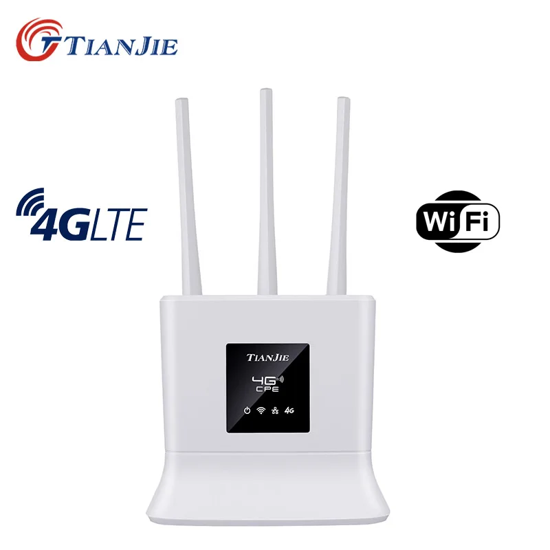 TIANJIE Networking High Speed 3G 4G CPE WIFI Router LTE FDD TDD External Antenna Hotspot RJ45 WAN LAN Sim Card Slot Modem Dongle |