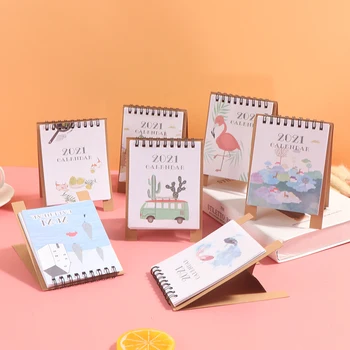 

2021 Mini Desk Calendar DIY Portable Desktop Calendars Daily Schedule Planner
