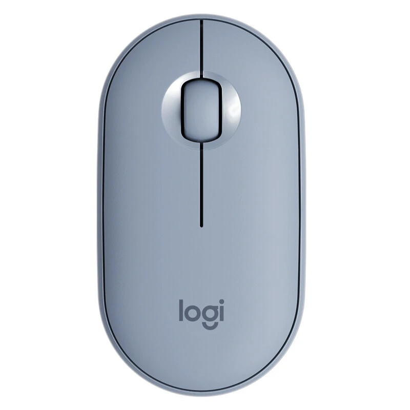 Мышь Logitech PEBBLE Bluetooth бесшумная беспроводная мышь тонкая светильник Кая