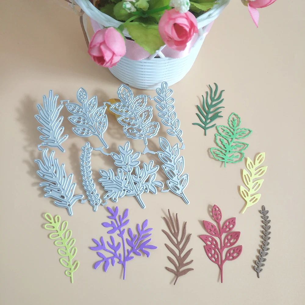 

8 new exquisite leaves cutting dies photo album cardboard DIY gift card decoration embossing crafts