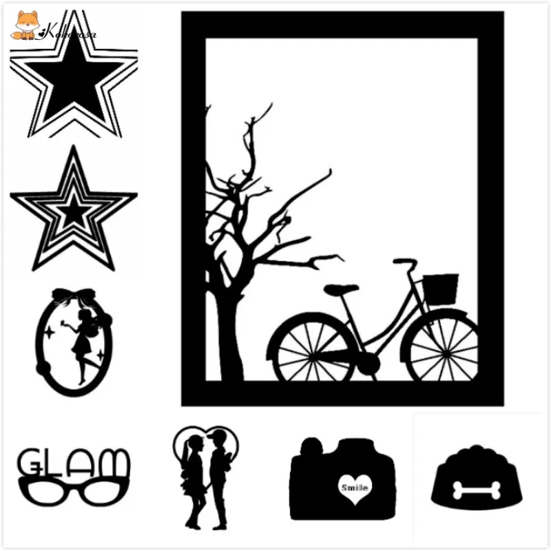 

Kokorosa Cutting Dies Metal Dies Star and Life Die Scrapbooking Album Card Making Embossing Stencil Decor Diecuts