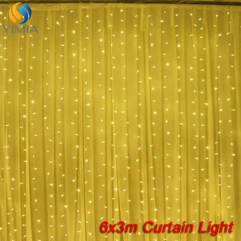 

6x3m LED Icicle String Lights New Year Christmas Fairy Lights garlands Outdoor Home For Wedding/Party/Curtain/Garden Decoration