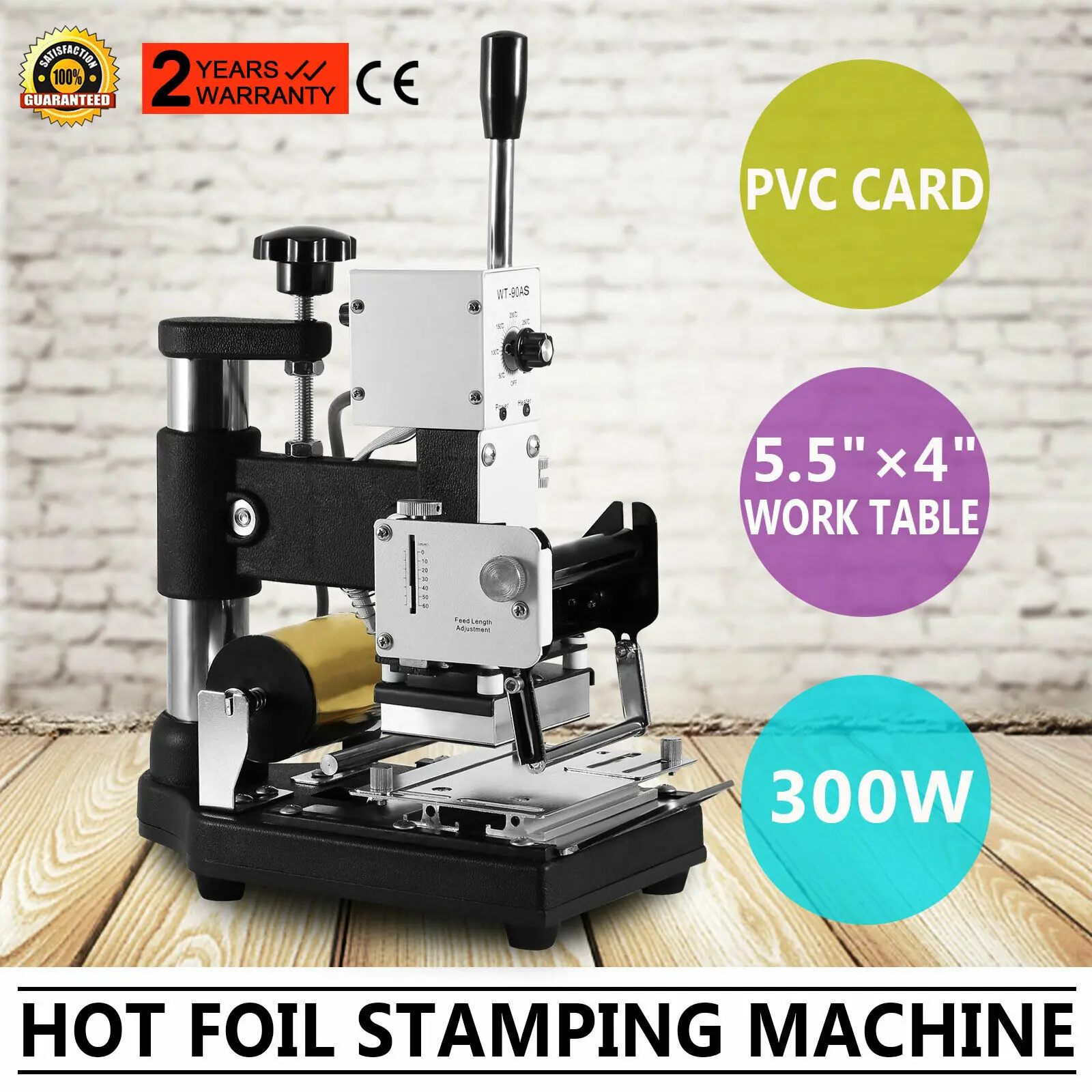 

Hot Foil Stamping Machine Manual Tipper Stamper Bronzing for PVC ID Credit Card with a Free Foil Paper