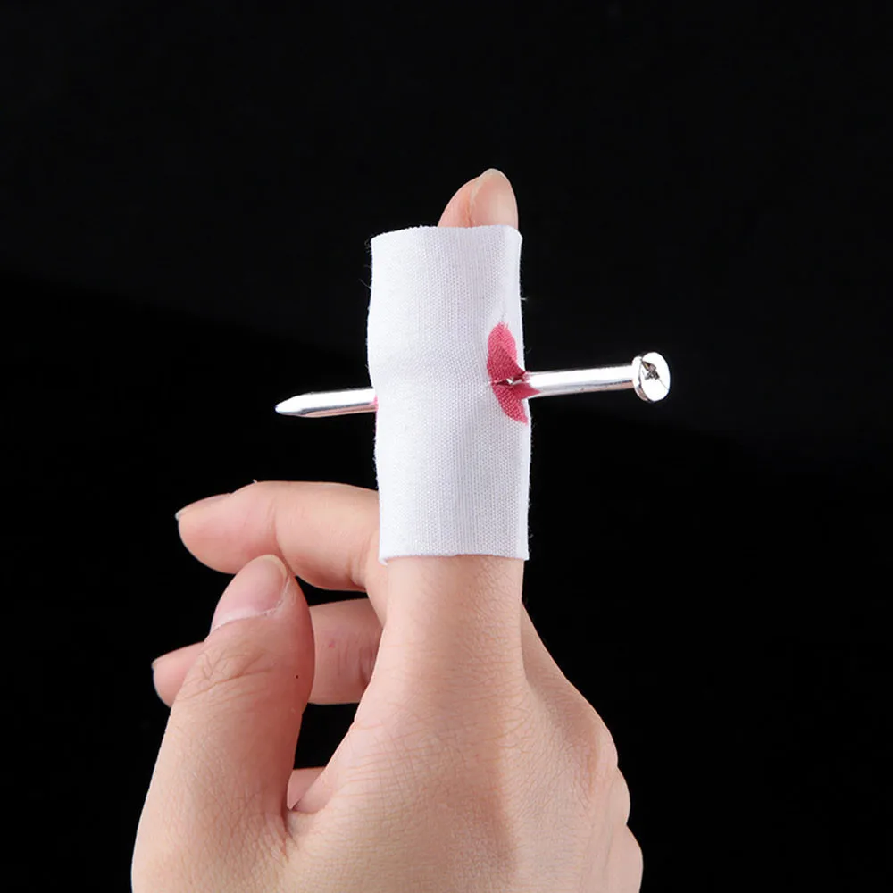 Хэллоуин креативный смешной реквизит палец носить ноготь сказки Хэллоуин фигурка игрушка Поддельные крови Новинка пародия 1 шт A30814