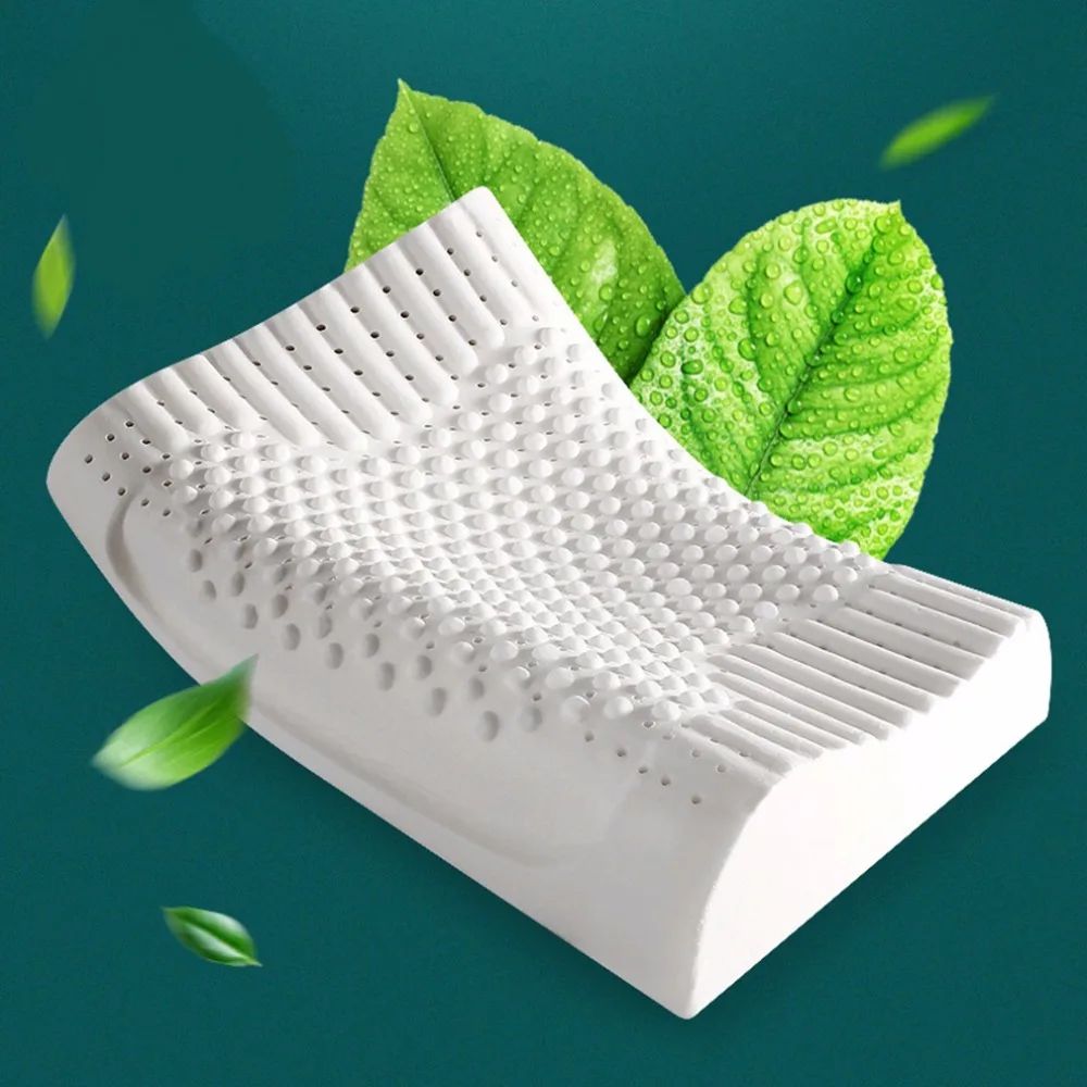 

Breathable Latex Cervical Vertebrae Health Care Orthopedic Massage Pillow Bed Bedding Natural Latex Pillow