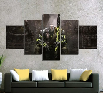 

5pcs Earth Spirit Dota 2 Game Poster Paintings Canvas Art Decorative Paintings for Wall Decor