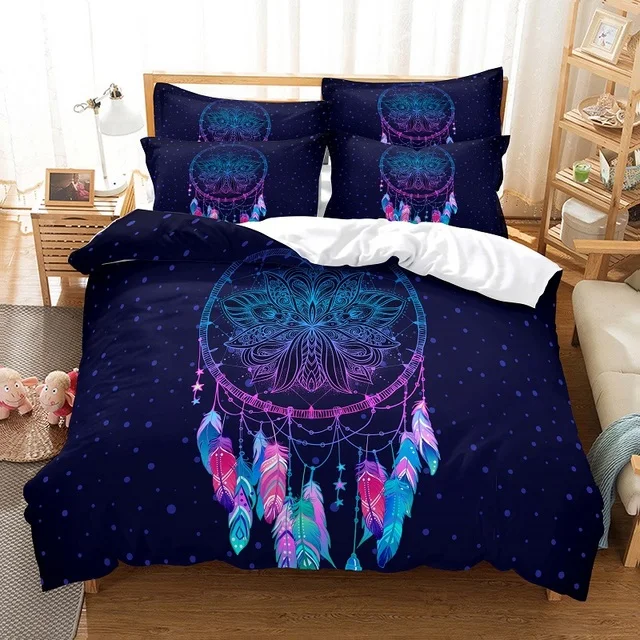 Simple Dreamcatcher Bedding Set 2/3pcs Bed Sets Twin Full Queen King Size Adult Child Luxury Family Duvet Cover