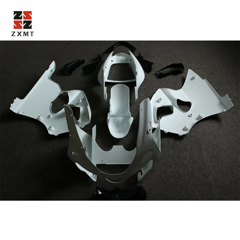 ZXMT Неокрашенный АБС обтекатель комплект для Kawasaki Ninja ZX-6R 2000-2002/ZZR600 2005-2008 УФ свет закрепитель для гель-лака