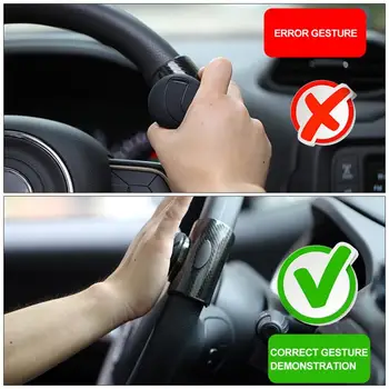 

Practical Safety 360 Steering Wheel Knob Ball Booster Auto Car Styling Handle Control Spinner Durable Plastic Rubber pad