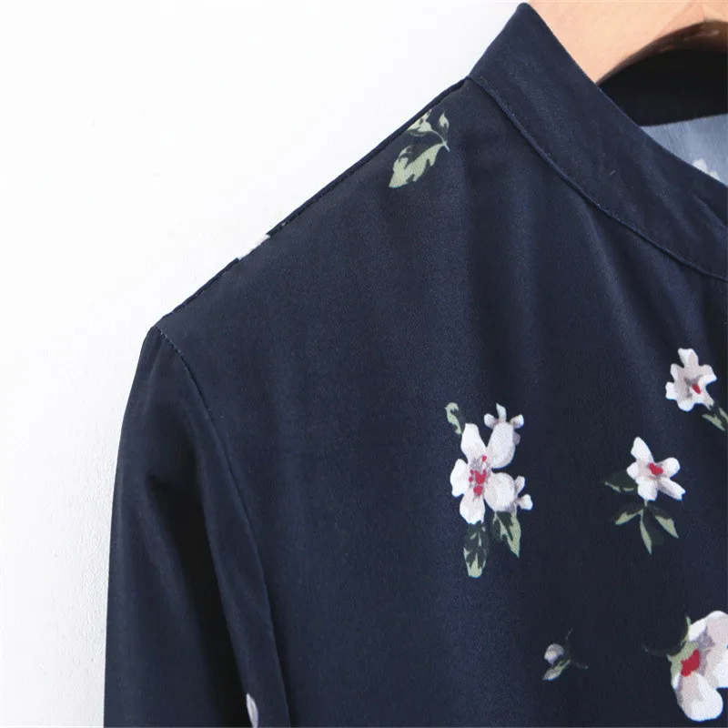 Summer Za Blue Office Woman Dress 2020 Long Sleeve Floral Maxi Dresses O-neck Pleated Gathered Waist Ladies Draped Dress Vintage