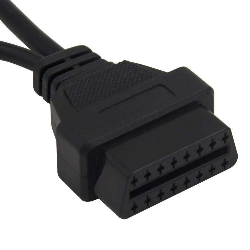 Кабель OBD2 для Audi 2x2 16 Pin адаптер 2 + OBDII PIN Автомобильный Диагностический кабель