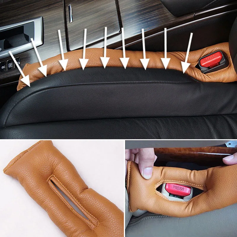 Shenlao автомобиля автокресло Pad Заполнители зазоров кожаный чехол для Audi A1 A3 A4 A5 A6 A7 Q3 Q5 Q7 TT R8