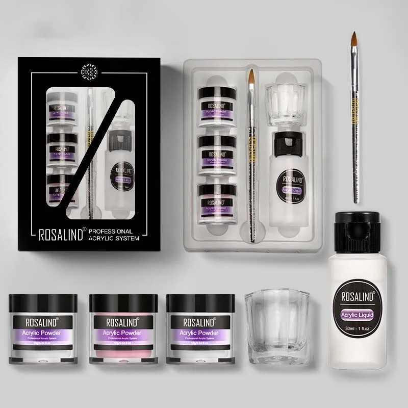 

Nail Crystal Powder Tool Set Transparent Crystal Nail Carving Powder Nail Extension Powder