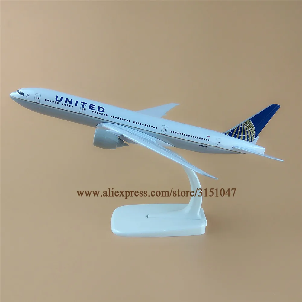 20 см Air American UK B777 Boeing 777 Airlines модель самолета сплав металлический самолет литье под