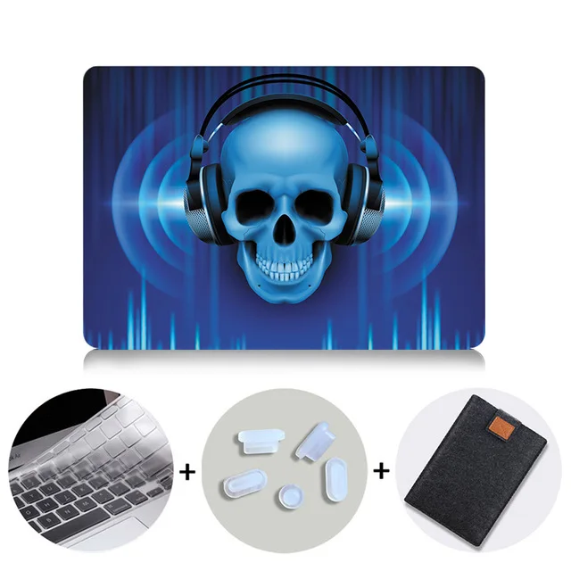 MTT чехол с черепом для Macbook Pro 13 15 дюймов с сенсорной панелью чехол для ноутбука macbook Air Pro retina 11 12 13 15 жесткий чехол - Цвет: MB04
