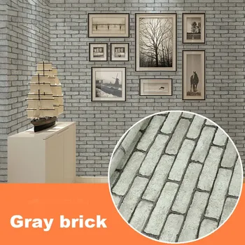 

Modern Waterproof Self-adhesive Brick Stone Style 3D Wallpaper For Living Room Background Wall Sticker Parlor Mural Home Decor