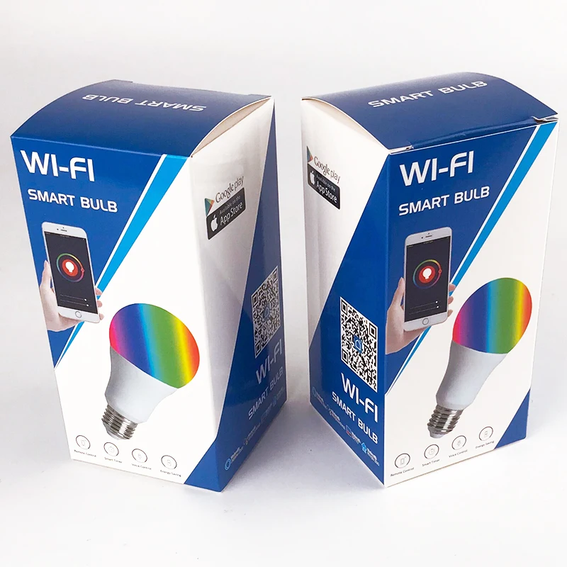 ACCKIP AC220V E27 светодиодный светильник RGB 9 Вт Wi Fi управление через приложение умная