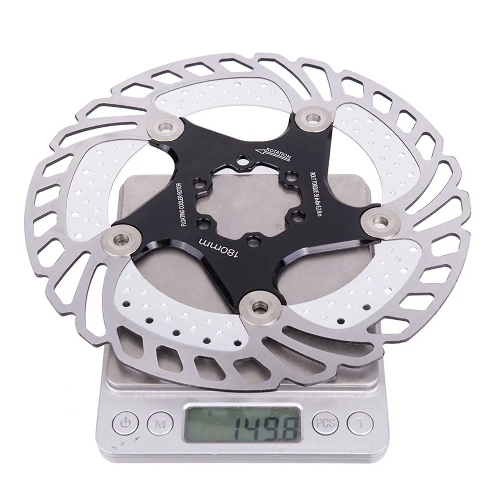 Mountain Bike Cooling Disc Brake Floating Pads 180mm Bolts Cool Down
