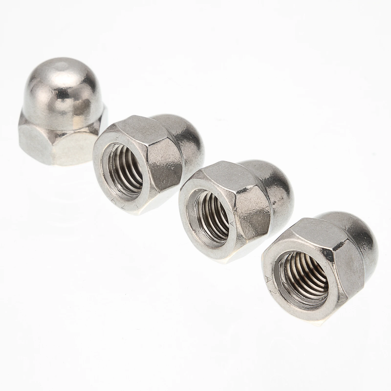 Купольные гайки M3/M4/M5/M6/M8/M10/M12 A2 304 из нержавеющей стали DIN1587|Гайки| |