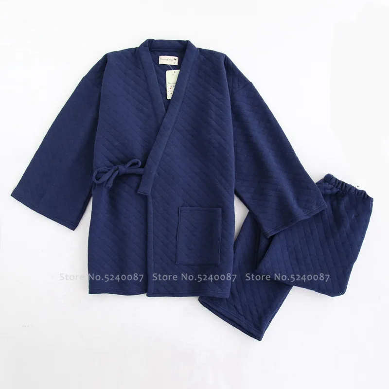 Кимоно Yukata кимоно Obi для спа ванны зимняя одежда сна мужской пижамный комплект