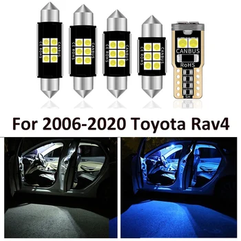 

14 Pcs Car White Interior LED Light Bulbs Package Kit For Toyota Rav4 RAV-4 2006 -2017 2018 2019 2020 Map Dome Trunk Lamp Light