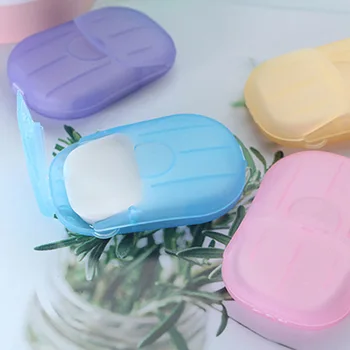 

1 Box Soap Papers Travel Portable Disposable Soap Flakes Scented Foaming Mini Slice Sheets Hand Washing Cleaning Supplies