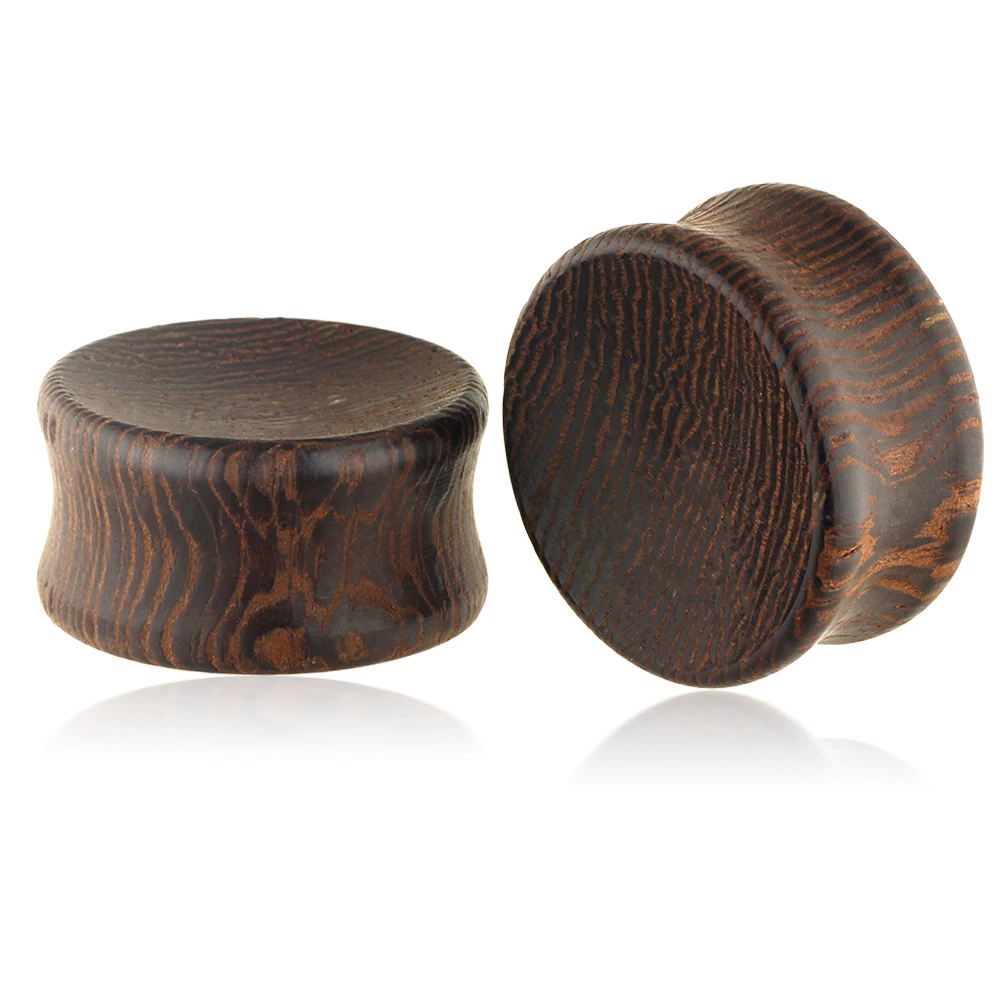 

JUNLOWPY Wholesale 80pcs Body Jewelry Wood Ear Gauge Stretcher Double Flared Earring Expander Plug Piercing Flesh Tunnels 6-20mm
