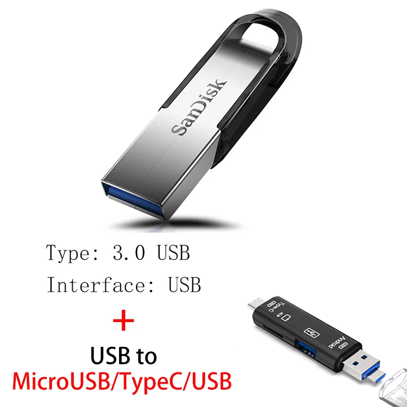 CZ73 Y211 Флеш-накопитель USB sandisk 32, 64, 128, 16 ГБ, флеш-накопитель 128 ГБ, 64 ГБ, 32 ГБ, 256 ГБ, флеш-накопитель 3,0, USB флешка, диск на ключ, память для телефона - Цвет: CZ73 Y211