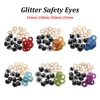Hot Sale 16/18/20/24mm Findings Stuffed Toys Nonwovens Hard Washer Glitter Safety Eyes Clear Plush Doll Round Plastic 10Pc/Set 1