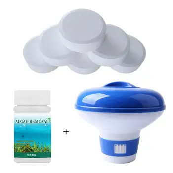 

Swimming Pool Tablets Chlorine Tablets Chemical Floater Chlorine Bromine Tablets For Pool Guard Against Algae and Other