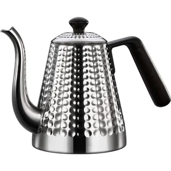 

Stainless Steel Mounting Bracket Hand Punch Pot Coffee Pots With Lid 304 hand brewing coffee pot European coffee pot 1000ml
