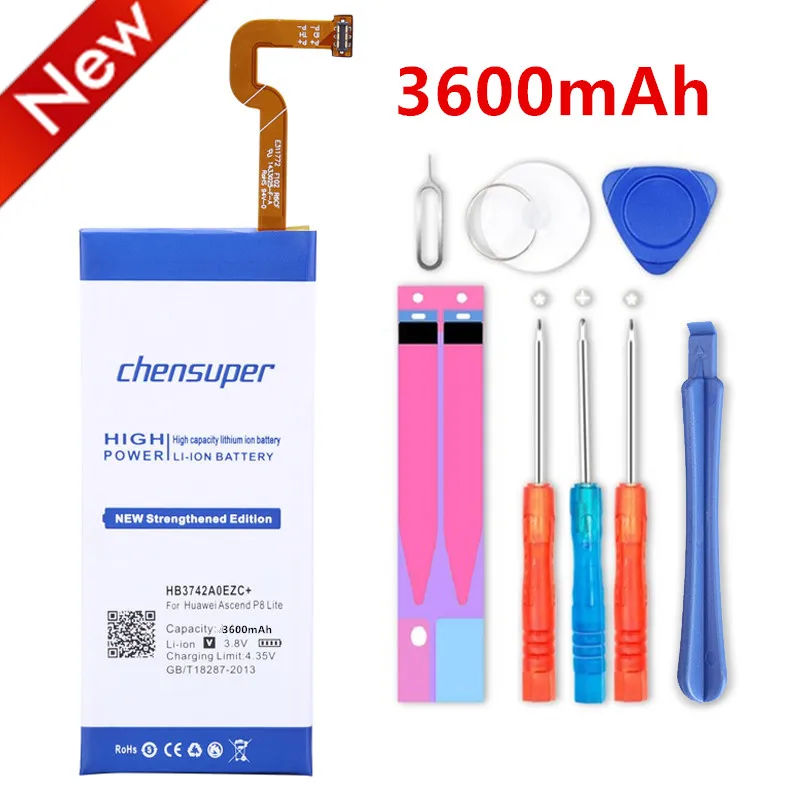 Chensuper HB3742A0EZC + аккумулятор для Huawei P8 Lite ALE L04 L21 Enjoy 5S Ascend Youth 2200 мАч перезаряжаемый
